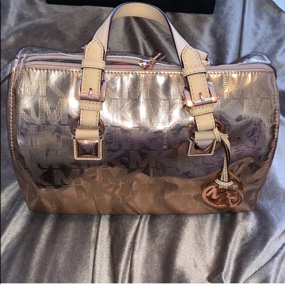 Authentic Rose Gold Michael Kors Purse